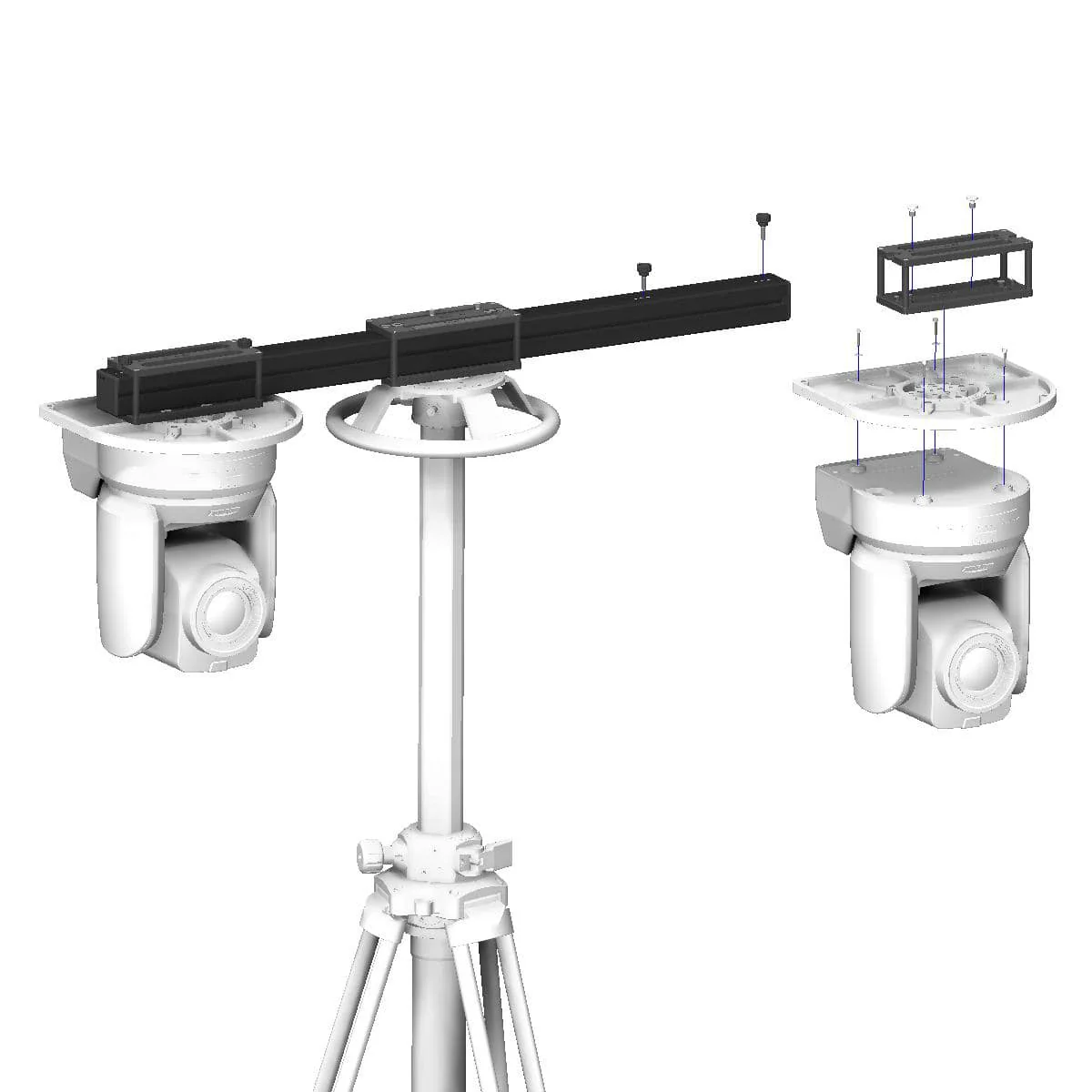 CARTONI PTZ TBar multiple Support - Image 2