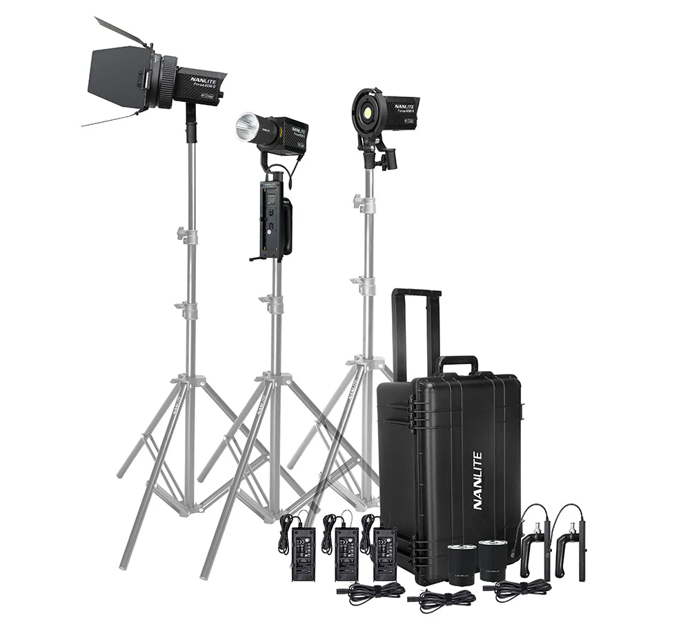 NANLITE Forza 60B II LED 3KIT with FL-11 Fresnel & Case