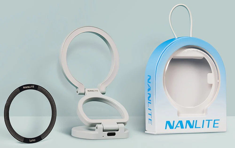 NANLITE Lumo Phone Ring Light (MagSafe Compatible) (Mint Blue)