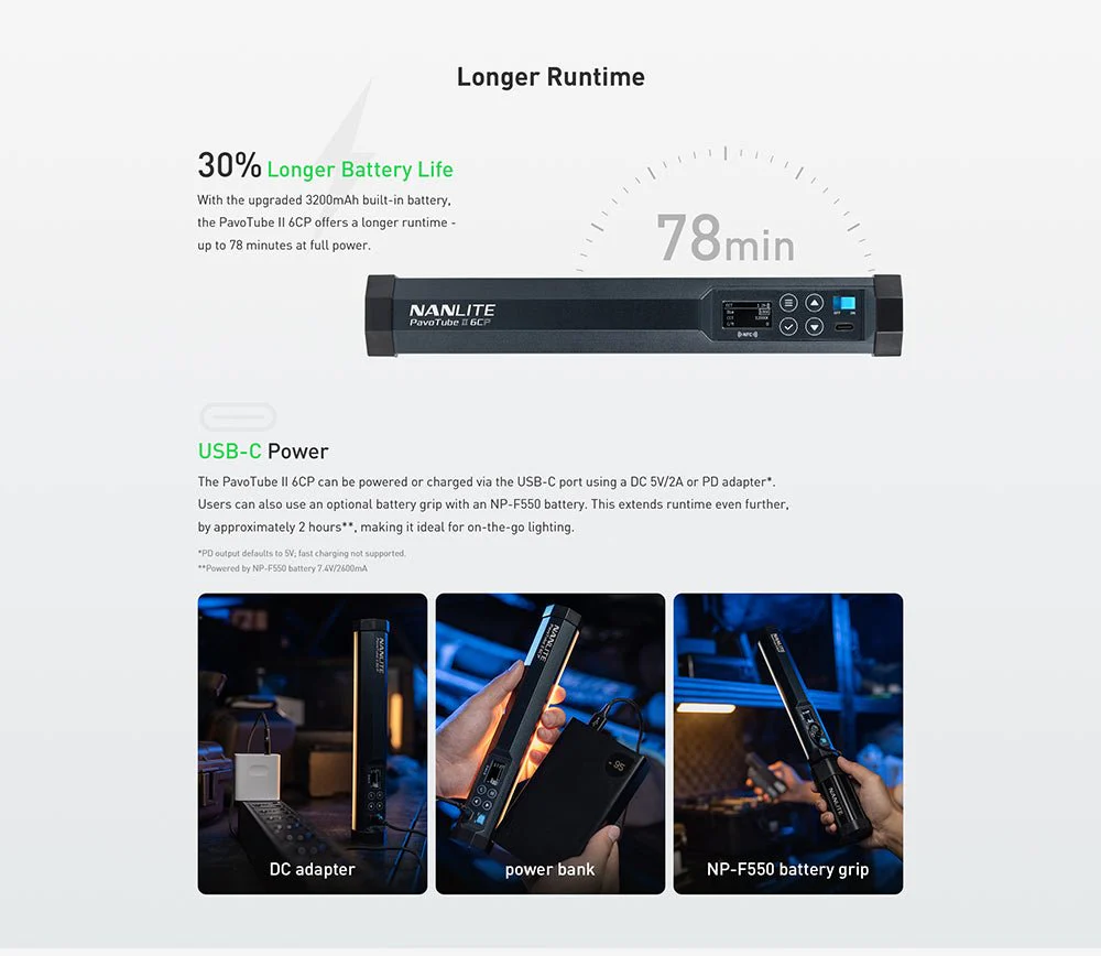 NANLITE PavoTube II 6 CP LED Full-color Tube Light - Image 7