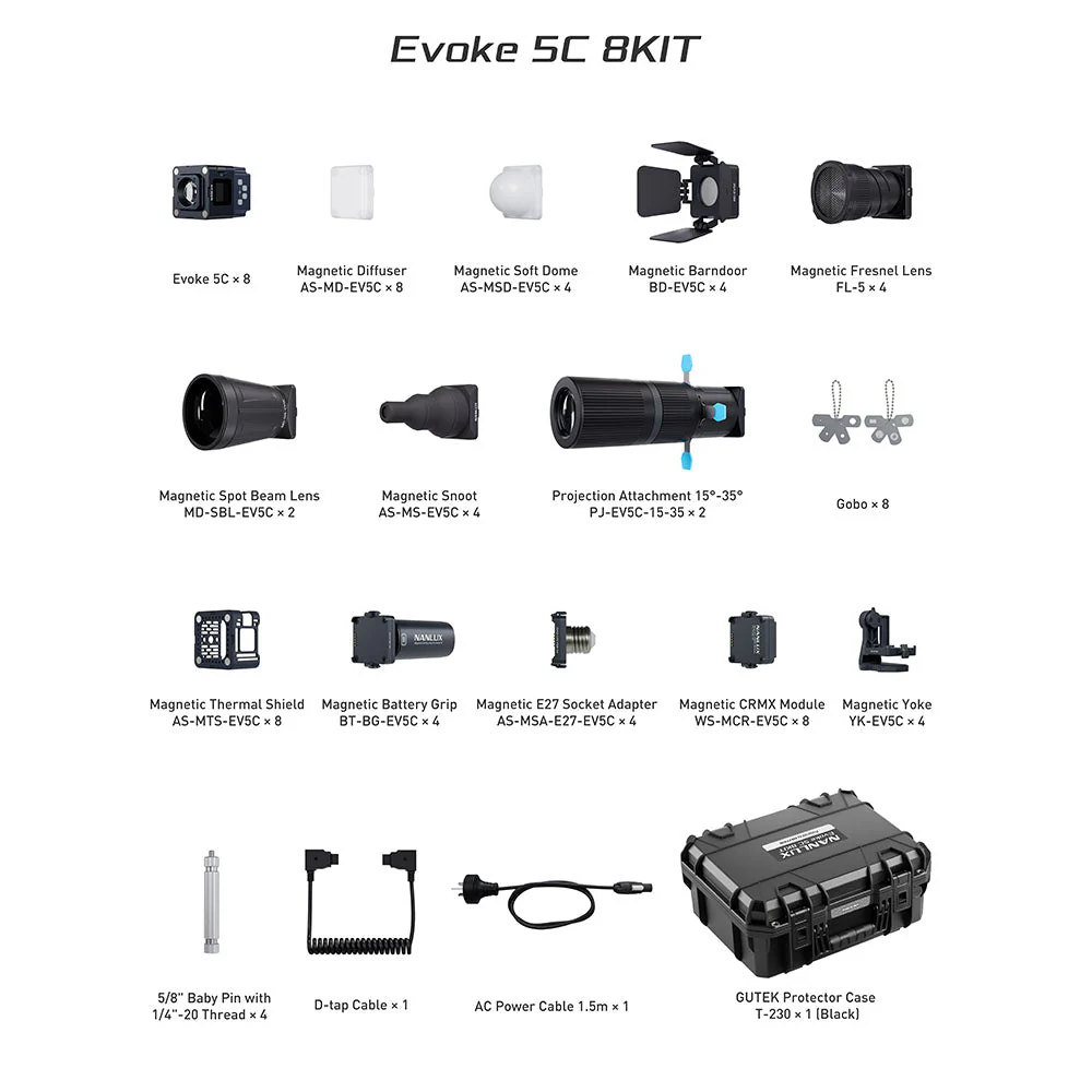 NANLUX Evoke 5C LED Full-color Spot Light 8KIT - Image 4