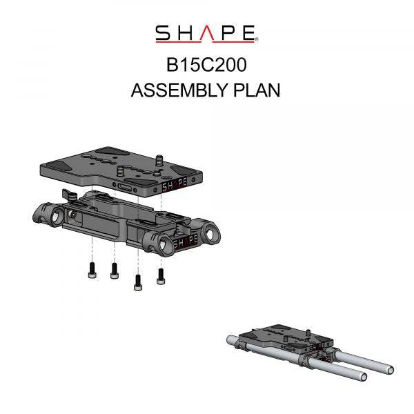 SHAPE 15 mm Baseplate for Canon C200/C200B - Image 3
