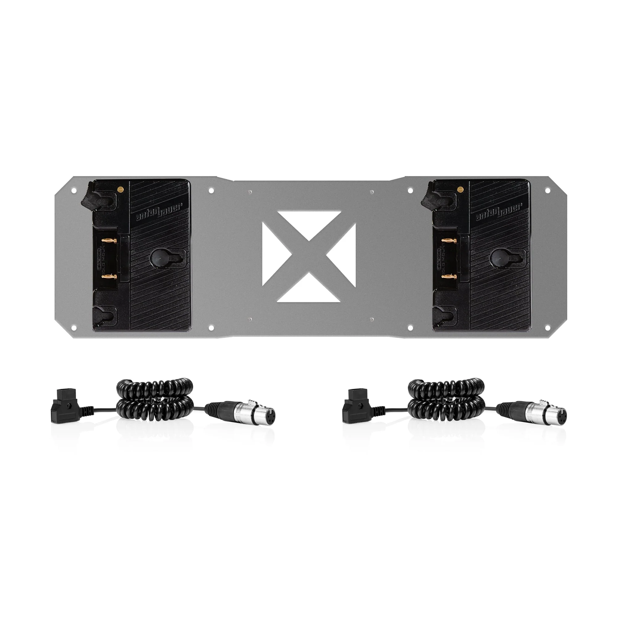 SHAPE 2 Gold-Mount and 2 cables for Atomos sumo battery plate