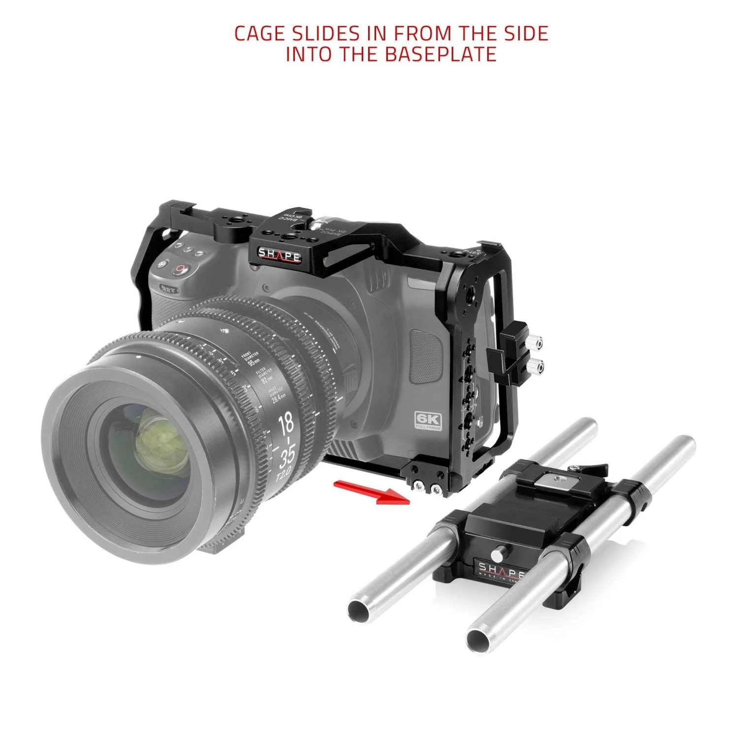 SHAPE Blackmagic Cinema Camera 6K/6K PRO/6K G2 Camera Bundle Rig Kit - Image 8
