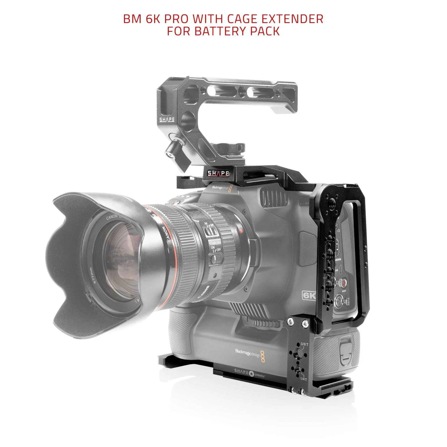 SHAPE Blackmagic Cinema Camera 6K/6K PRO/6K G2 Camera Cage - Image 7