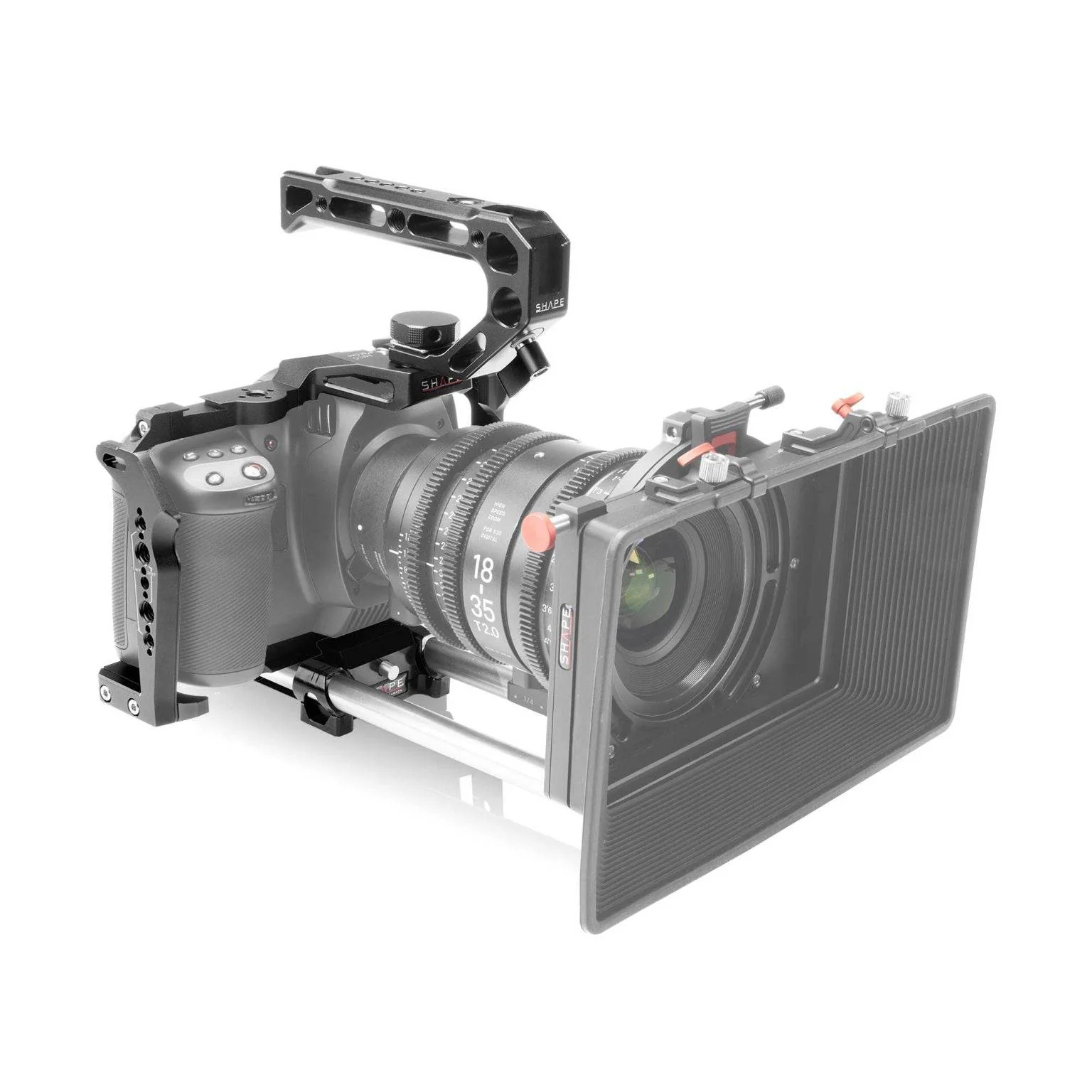 SHAPE Blackmagic Cinema Camera 6K/6K PRO/6K G2 Camera Cage, Top Handle and Rod Bloc System - Image 3