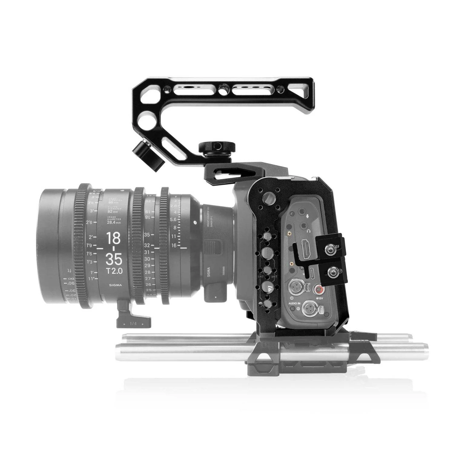 SHAPE Blackmagic Cinema Camera 6K/6K PRO/6K G2 Camera Cage with Top Handle - Image 13