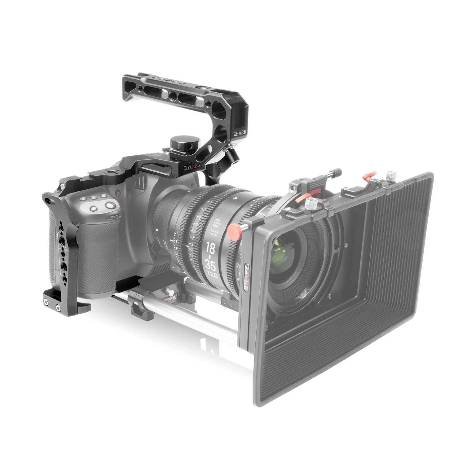SHAPE Blackmagic Cinema Camera 6K/6K PRO/6K G2 Camera Cage with Top Handle - Image 3