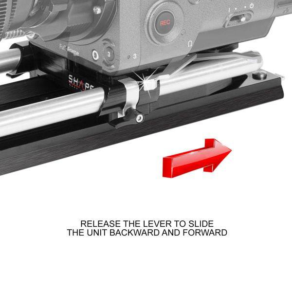SHAPE Bridge Plate 15 mm Studio ARRI Standard with ARRI Dovetail Plate 12 inches - Image 5