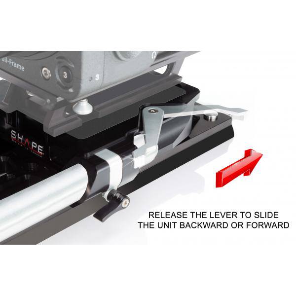 SHAPE Bridge Plate 19 mm Studio ARRI Standard with ARRI Dovetail Plate 12 inches - Image 4