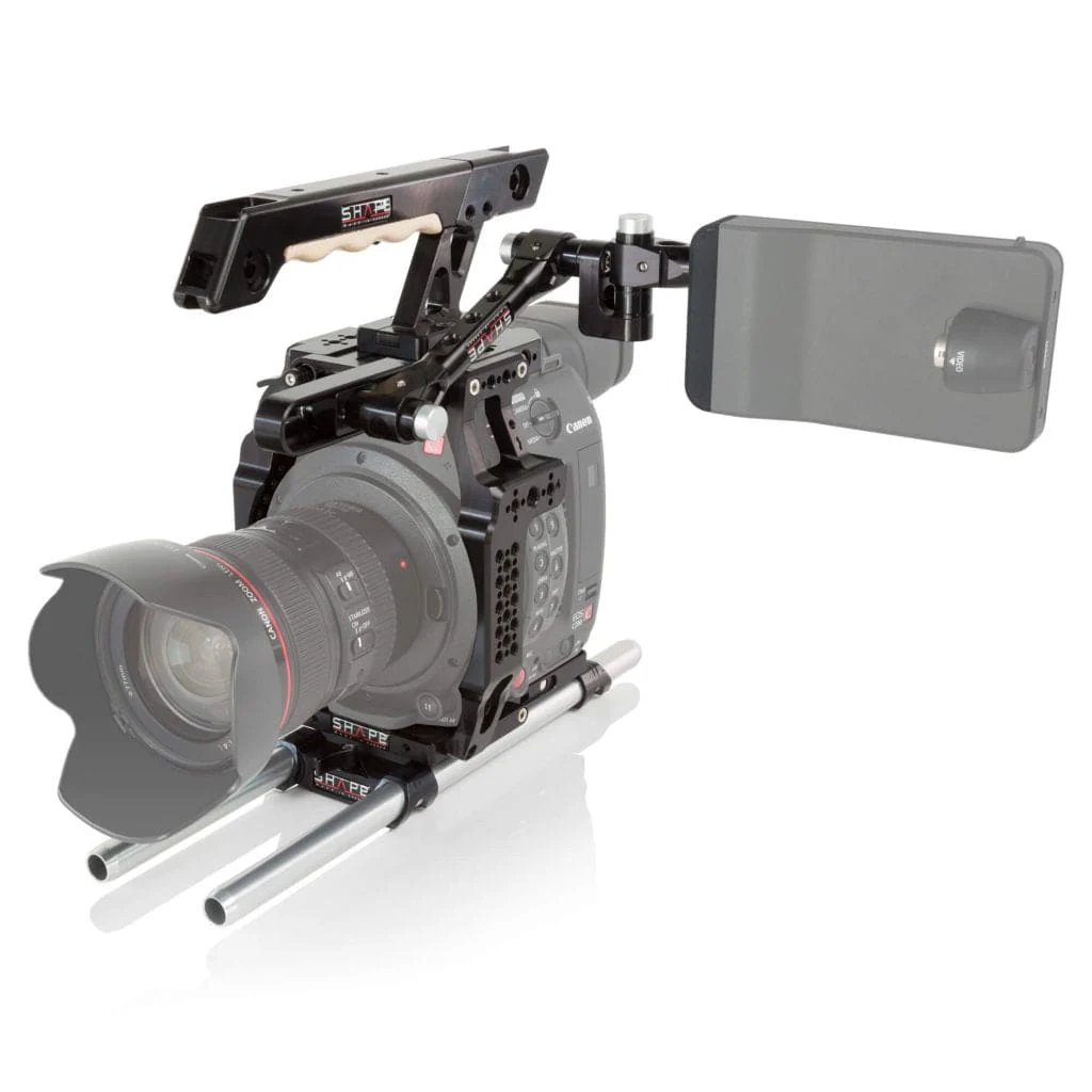 SHAPE Camera Cage, Top Handle, Rod Bloc System and View Finder Mount for Canon C200/C200B - Image 3