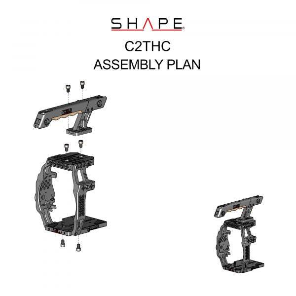 SHAPE Camera Cage with Top Handle for Canon C200/C200B - Image 6