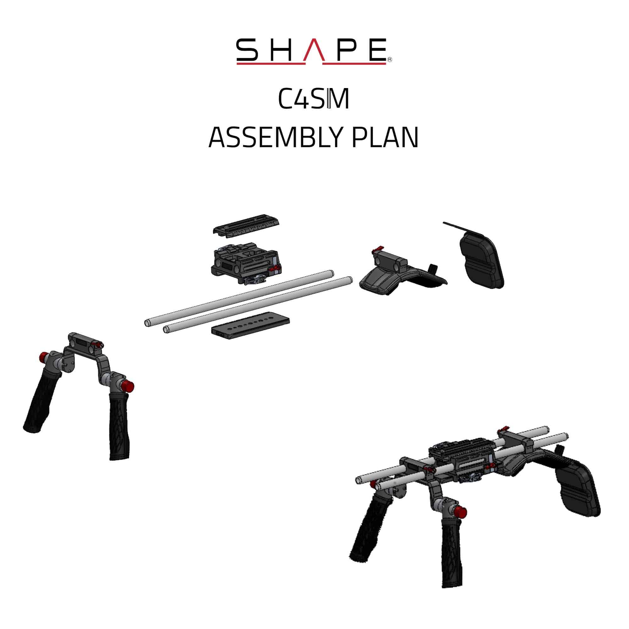 SHAPE Canon C400 Shoulder Mount - Image 7