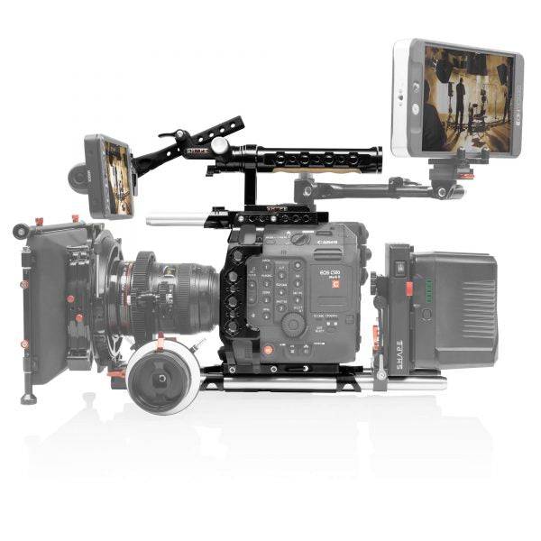 SHAPE Canon C500 MKII/C300 MKIII Camera Cage, Top Handle, Rod Bloc System and View Finder Mount - Image 7