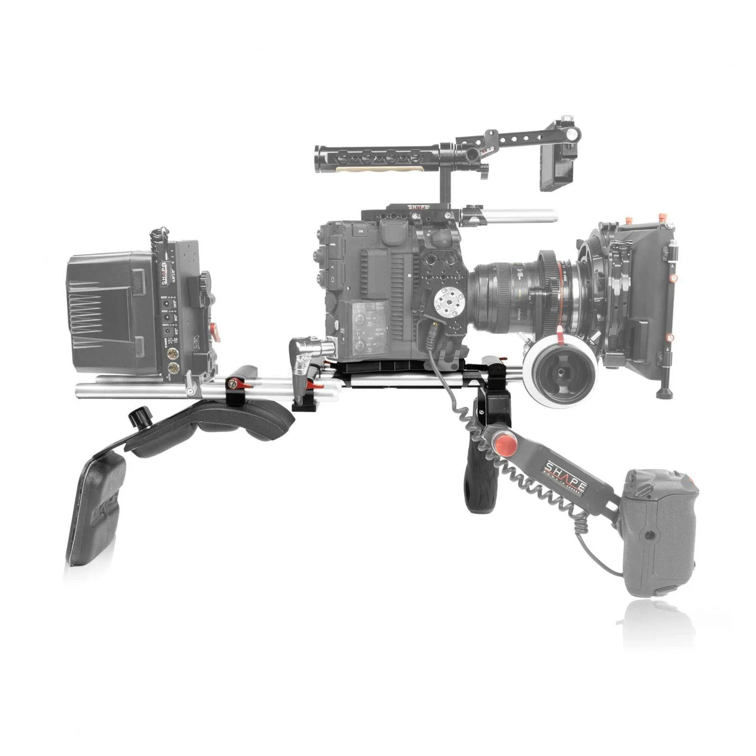 SHAPE Canon C500 MKII/C300 MKIII Offset Shoulder Mount Rig - Image 4