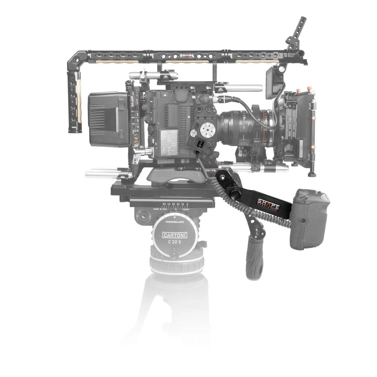 SHAPE Canon C500 MKII/C300 MKIII Remote Extension Handle with Cable - Image 6