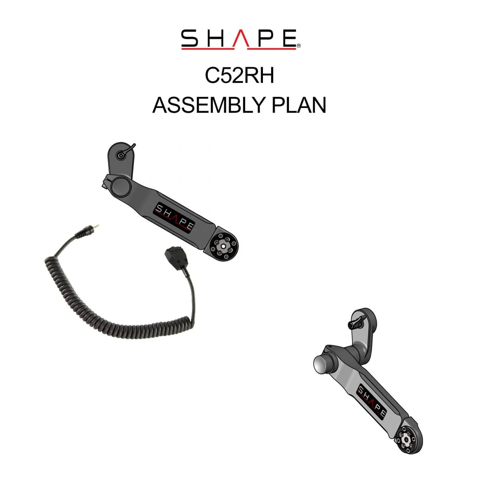 SHAPE Canon C500 MKII/C300 MKIII Remote Extension Handle with Cable - Image 7