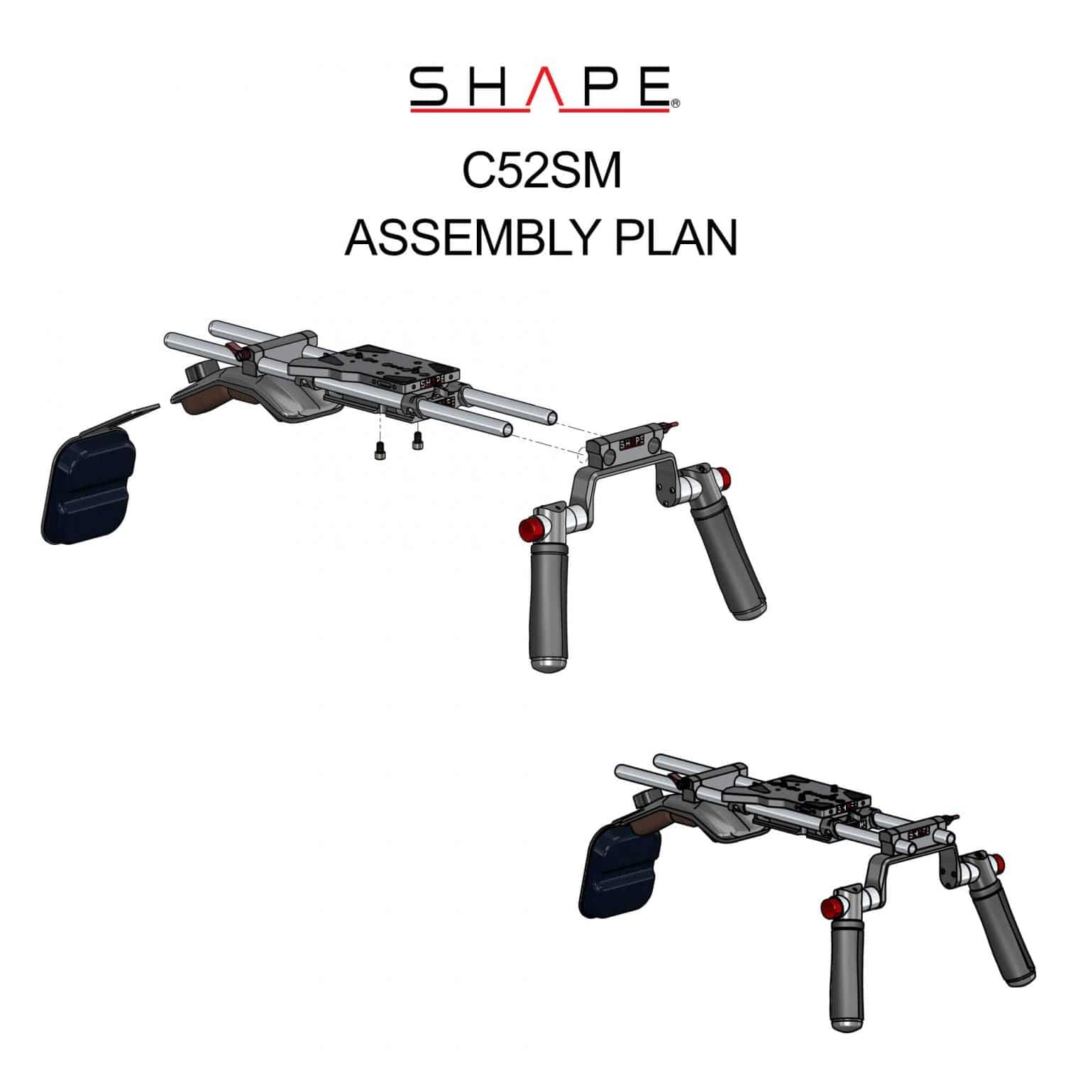 SHAPE Canon C500 MKII/C300 MKIII Shoulder Mount - Image 13