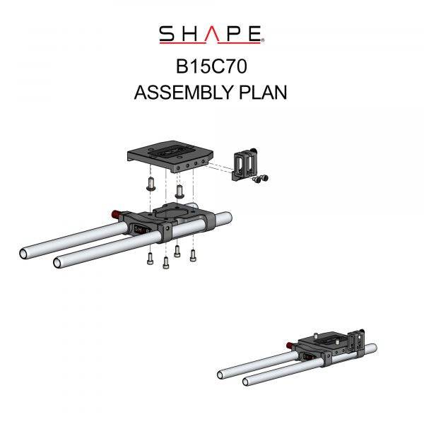 SHAPE Canon C70 15 mm Baseplate - Image 14