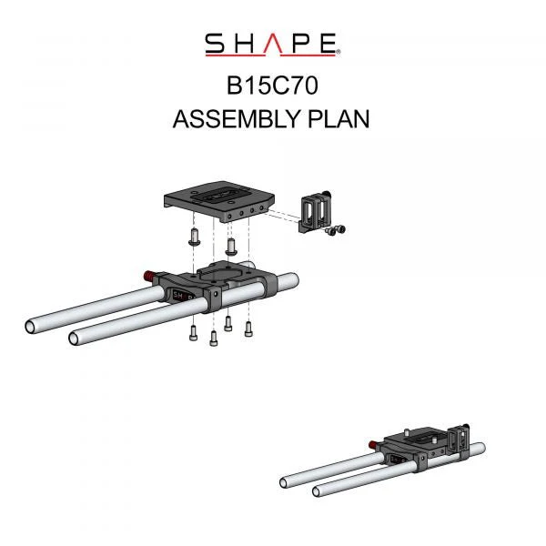 SHAPE Canon C70 15 mm Baseplate - Image 15
