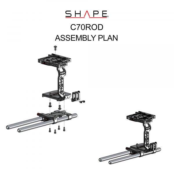 SHAPE Canon C70 Camera Cage and Rod Bloc System - Image 11