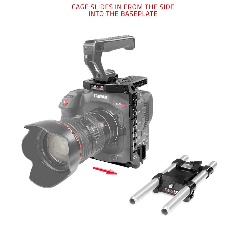 SHAPE Canon EOS C80 Cage with 15mm LWS Base - Image 4