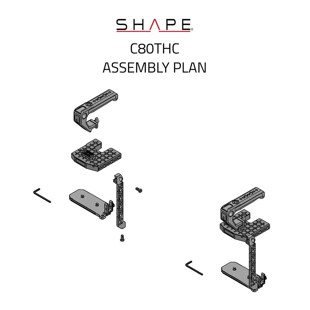 SHAPE Canon EOS C80 Camera Cage with Top Handle - Image 11
