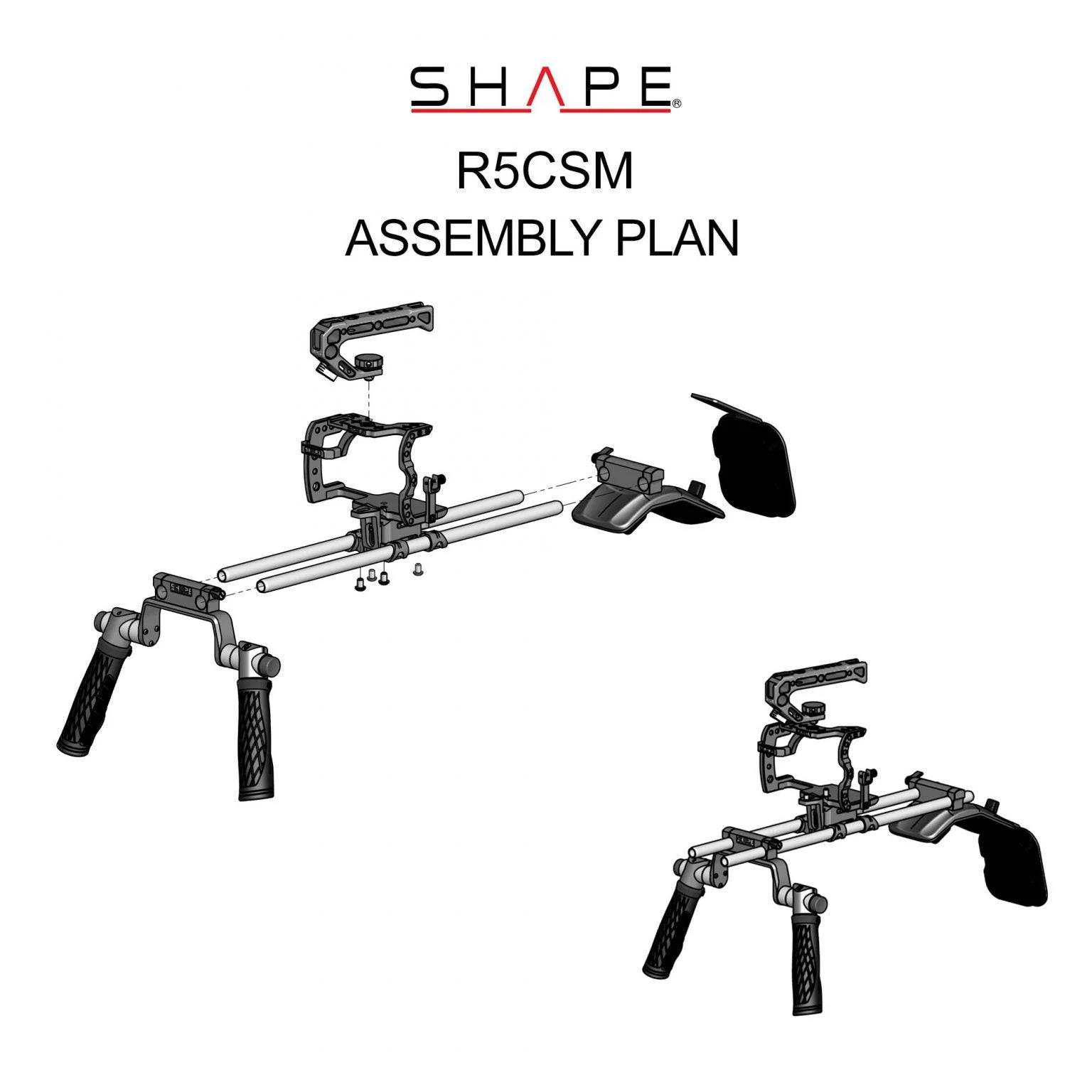 SHAPE Canon R5C/R5/R6 Shoulder Mount - Image 11