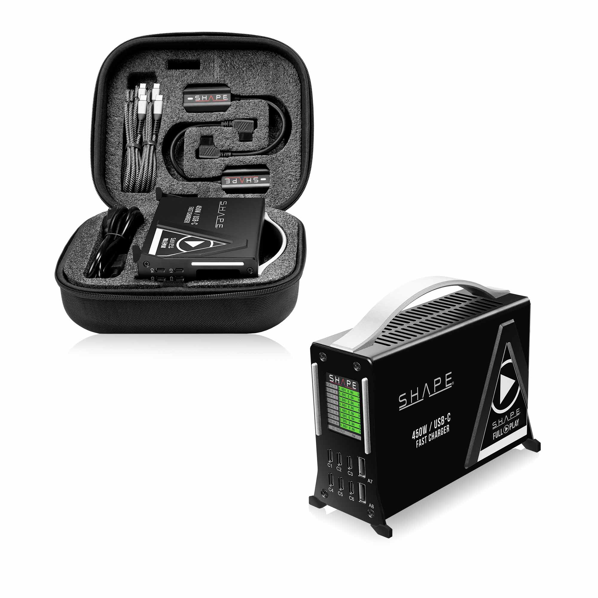 SHAPE Fast Charger Kit USB-C with 2x 50Wh Mini V-Mount Batteries - Image 3