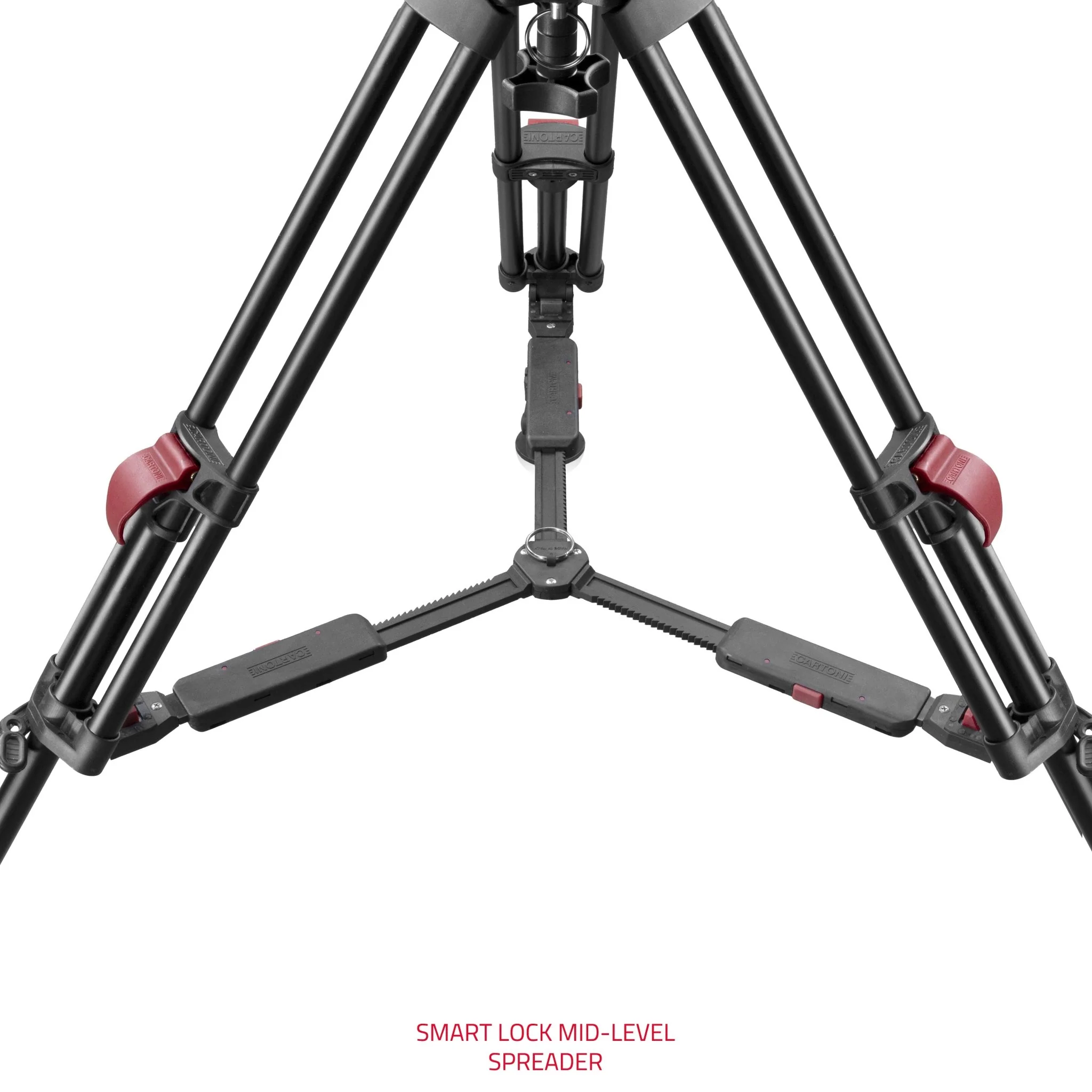 SHAPE FOCUS 12 Fluid Head with Red Lock Legs Mid-Level Spreader - Image 11