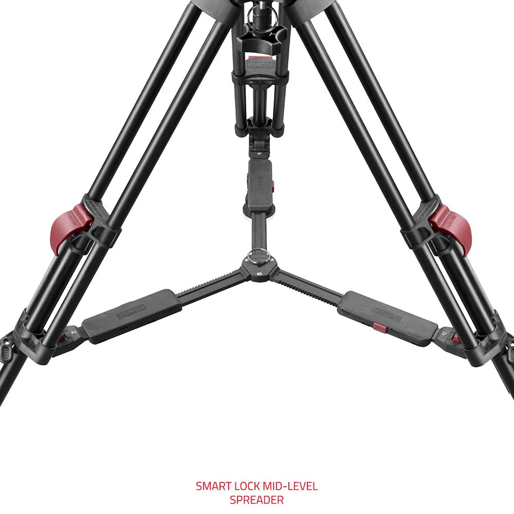 SHAPE FOCUS 18 Fluid Head with Red Lock Legs Mid-Level Spreader - Image 11
