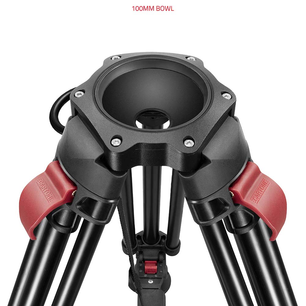 SHAPE FOCUS 18 Fluid Head with Red Lock Legs Mid-Level Spreader - Image 7