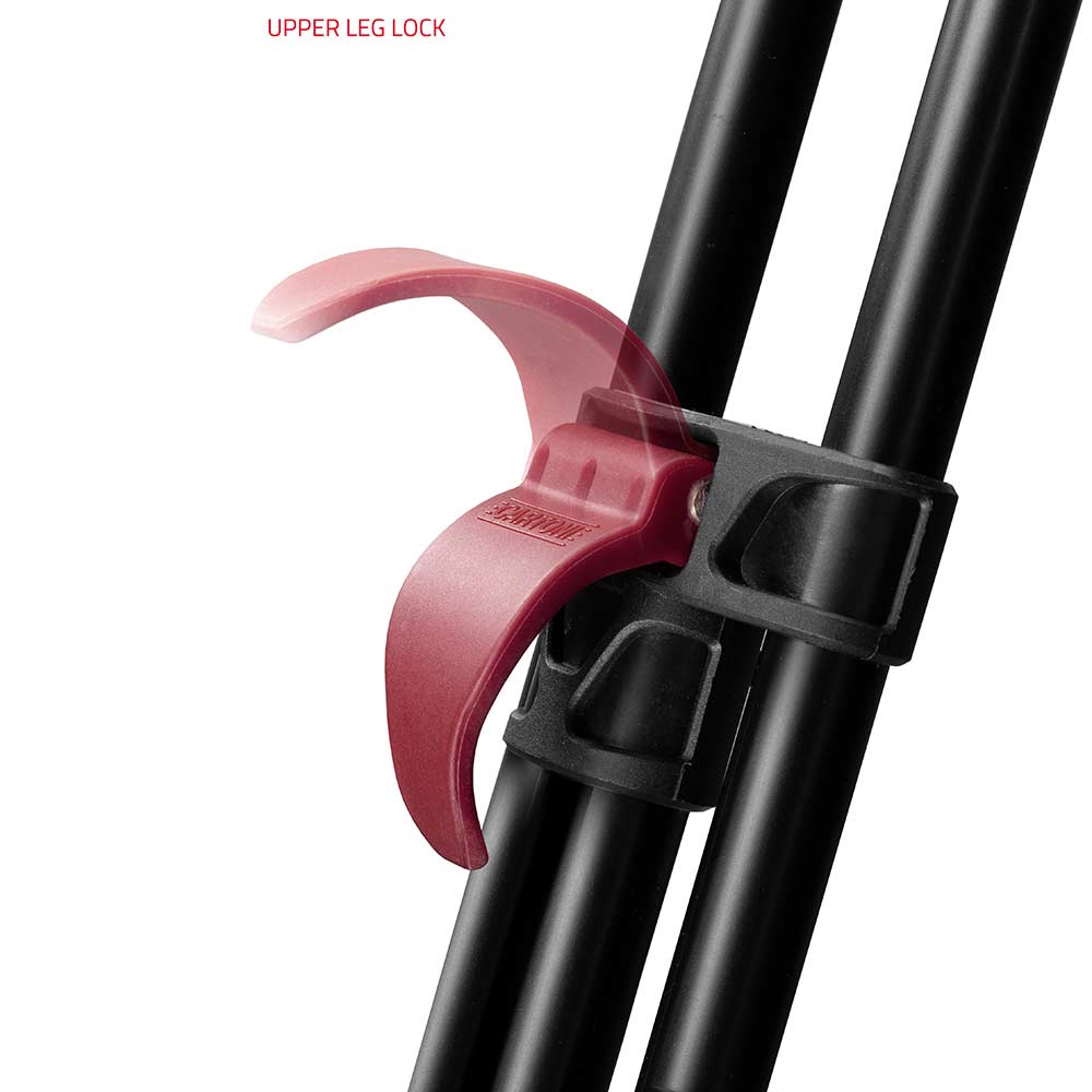 SHAPE FOCUS 18 Fluid Head with Red Lock Legs Mid-Level Spreader - Image 8