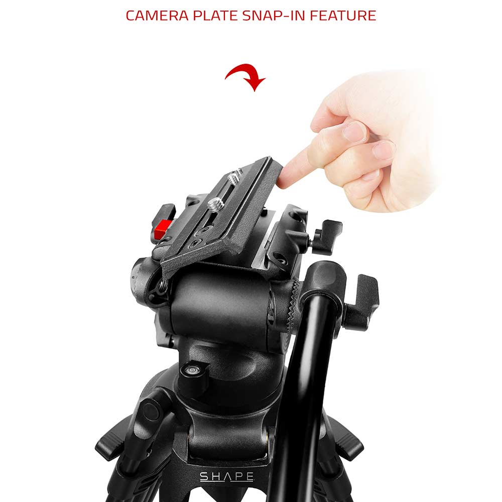 SHAPE Freelance Heavy-Duty Tripod with Fluid Head - Image 15