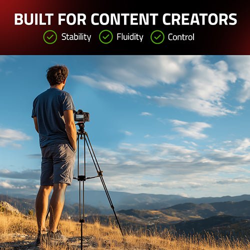 SHAPE Freelance Heavy-Duty Tripod with Fluid Head - Image 3