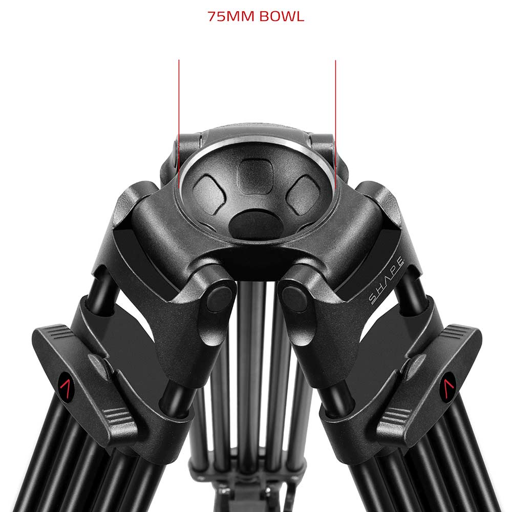 SHAPE Freelance Heavy-Duty Tripod with Fluid Head - Image 4