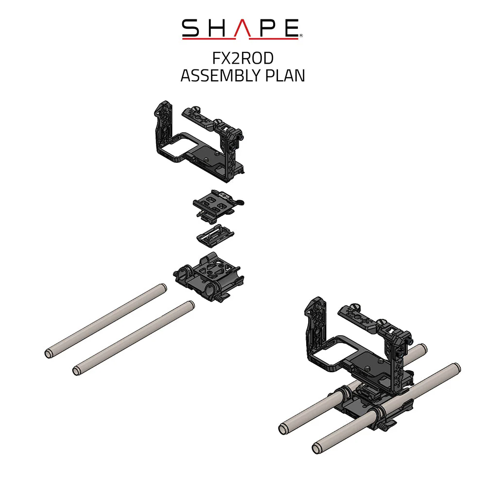 SHAPE Full Creator Kit 15mm LWS Base for SONY FX2 - Image 14