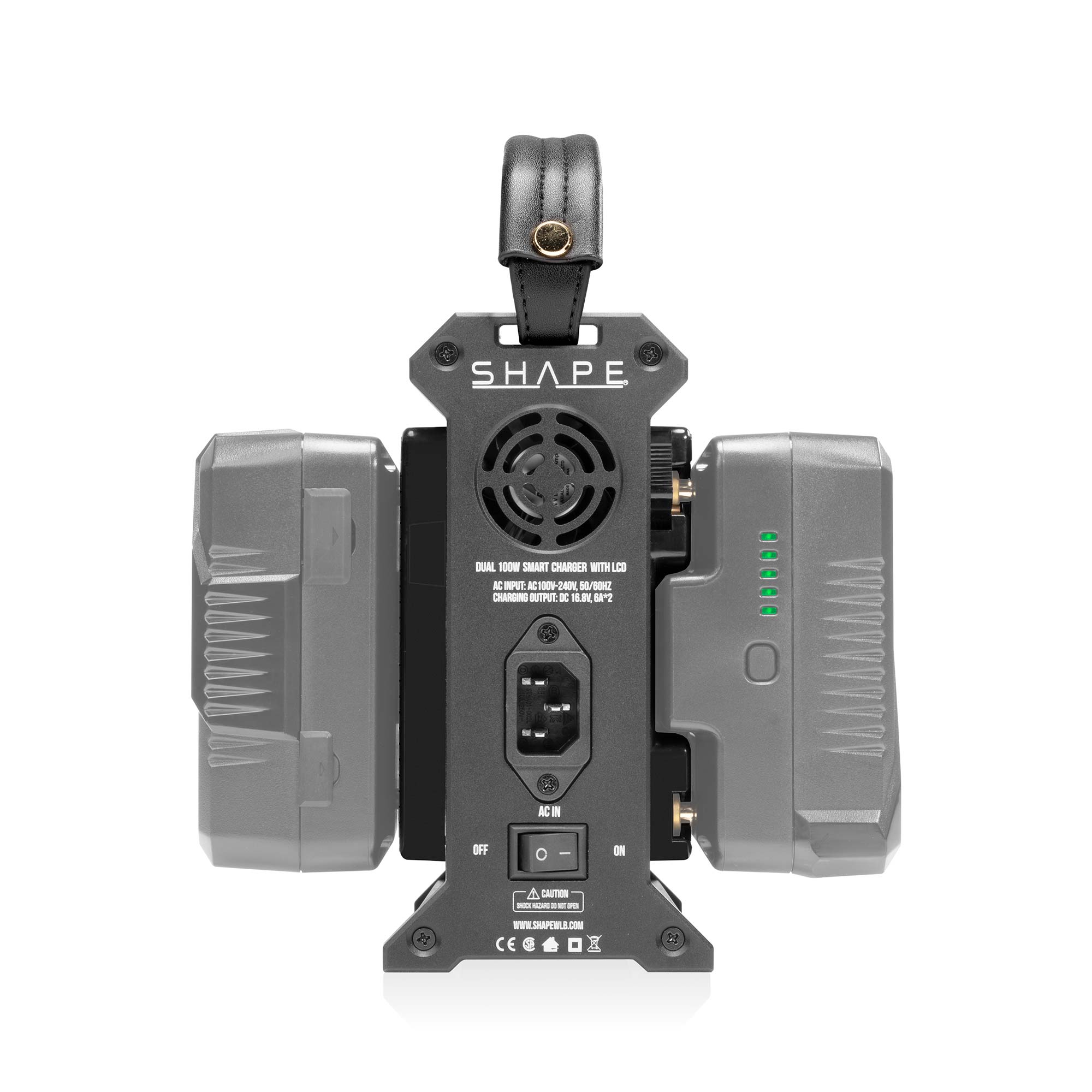 SHAPE FULL PLAY Dual Gold Mount 100W Fast Charger with LCD - Image 3