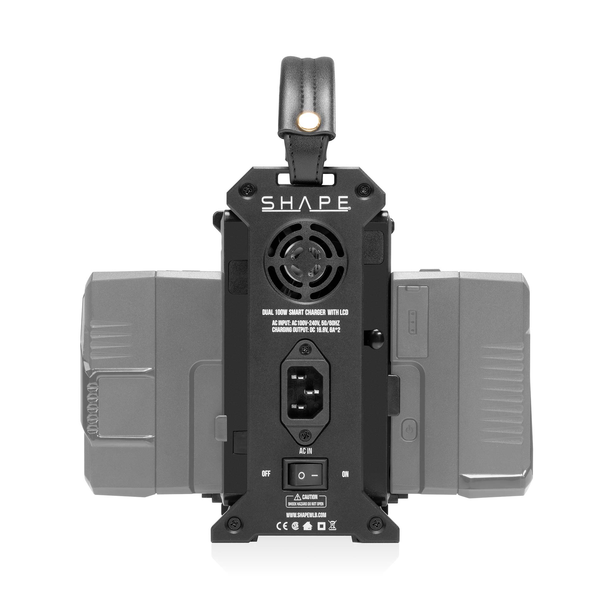 SHAPE FULL PLAY Dual V-Mount 100W Fast Charger with LCD - Image 3