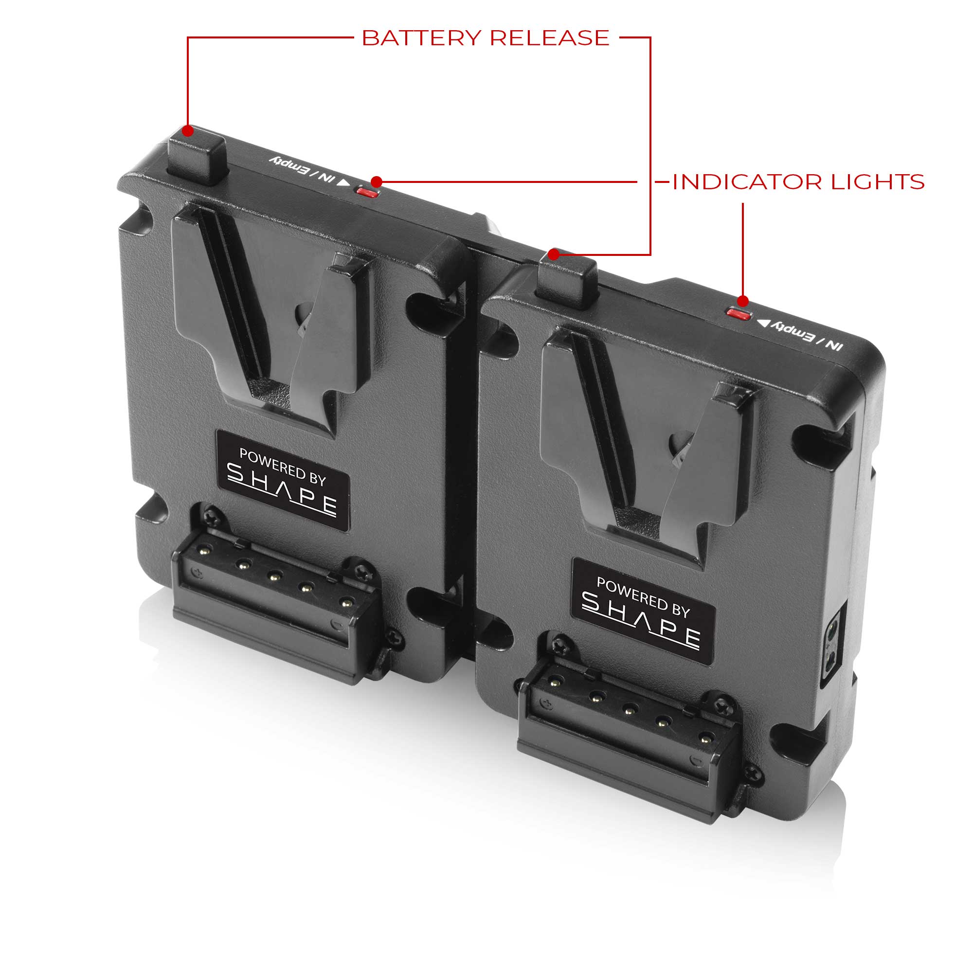 SHAPE Full Play Mini Batteries 99 Wh with Dual V-Mount Hot Swap Mini Battery Plate - Image 3