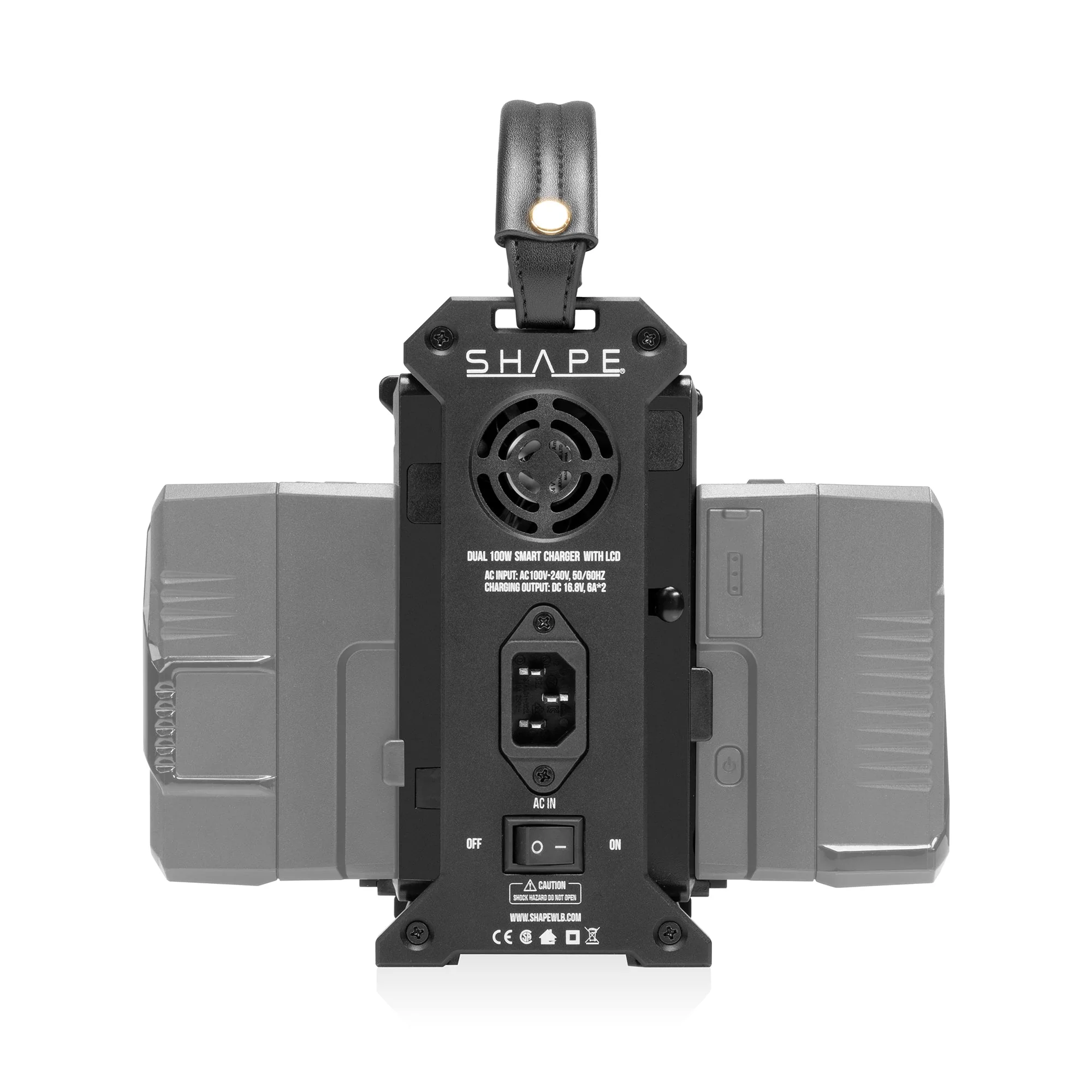 SHAPE Full Play Rechargeable Batteries 98 Wh V-Mount (2) with SHAPE Full Play Intelligent Dual Battery Charger - Image 3