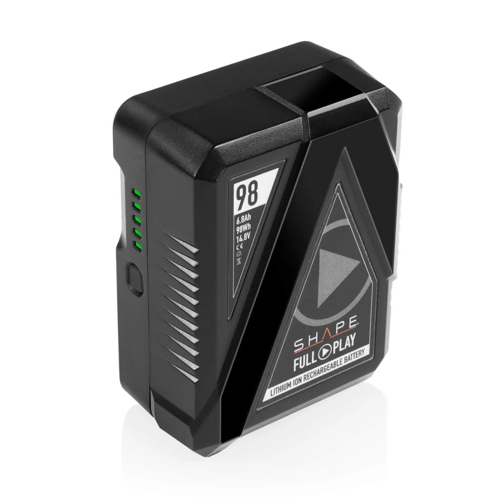SHAPE Full Play Rechargeable Battery 98 Wh V-Mount with SHAPE Full Play Portable D-Tap Battery Charger - Image 3
