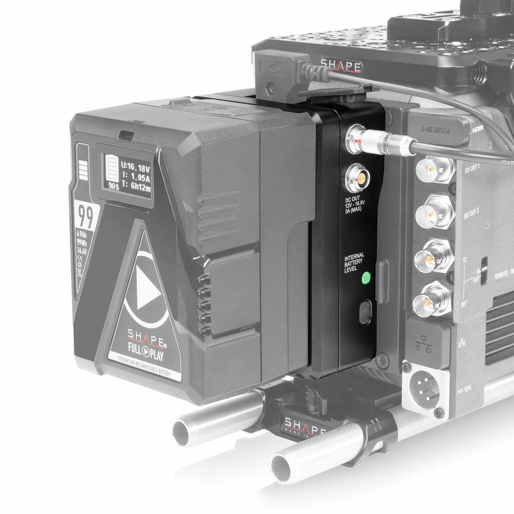 SHAPE Hot Swap V-Mount Power Box Battery 14.4V 36Wh - Image 9