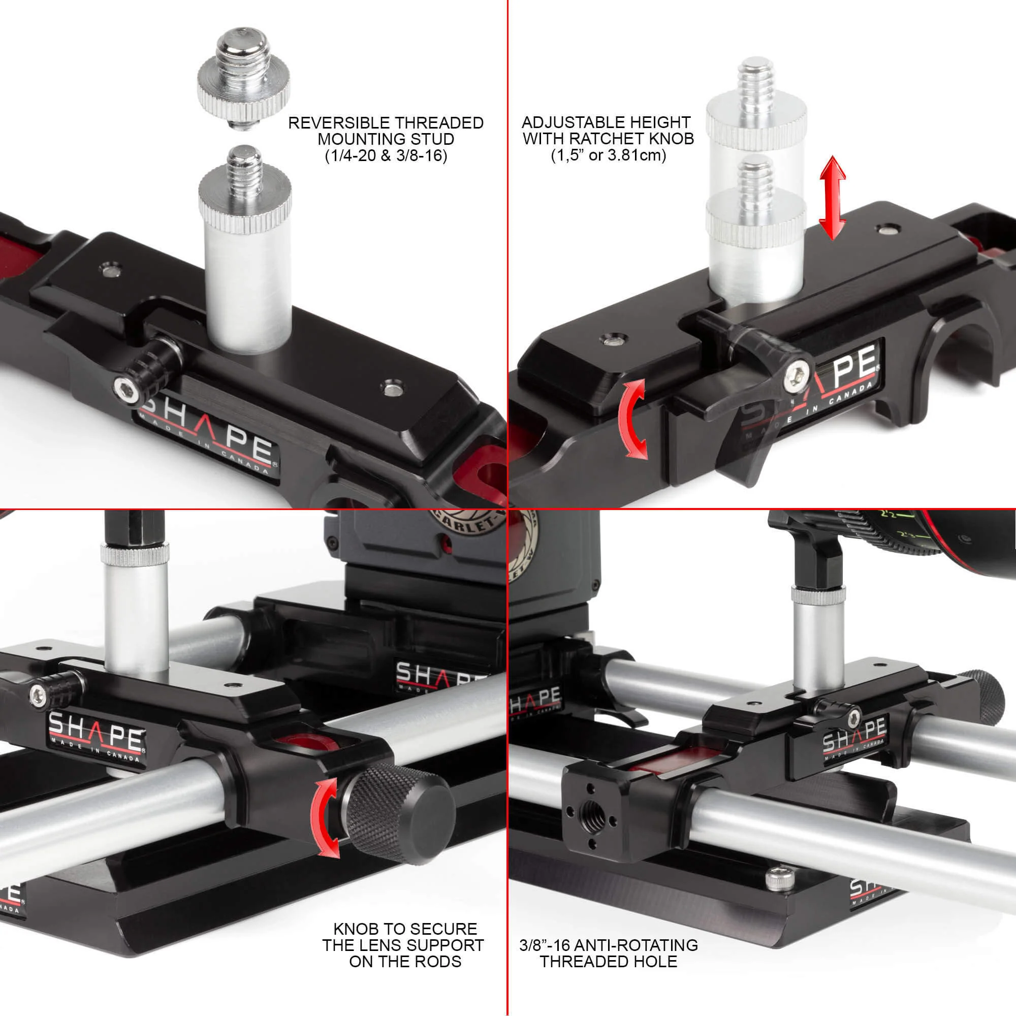 SHAPE Lens Support for 15 mm Studio Bridge Plate - Image 5