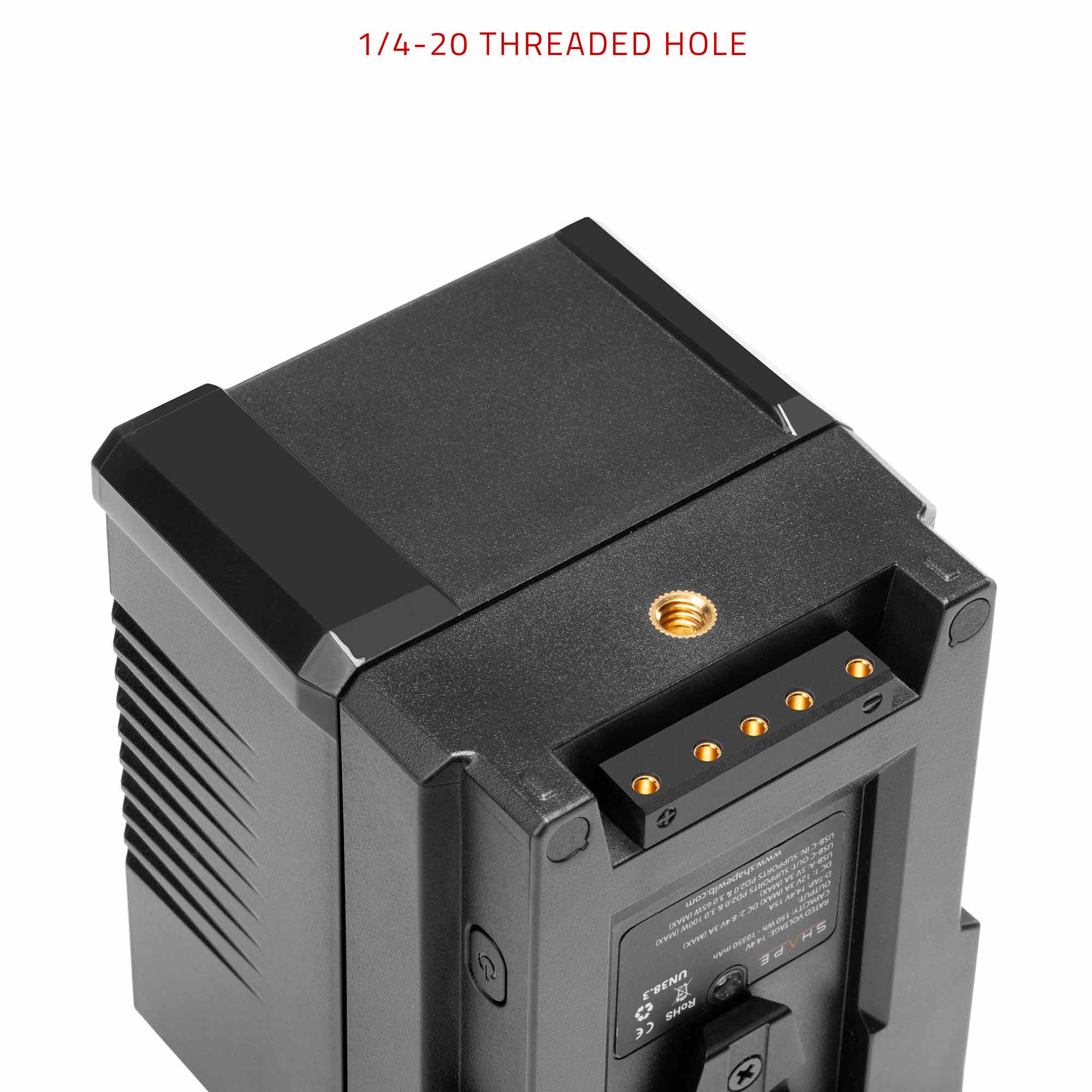 SHAPE Mini 150 Wh V-Mount battery USB-C Input/Output - Image 6