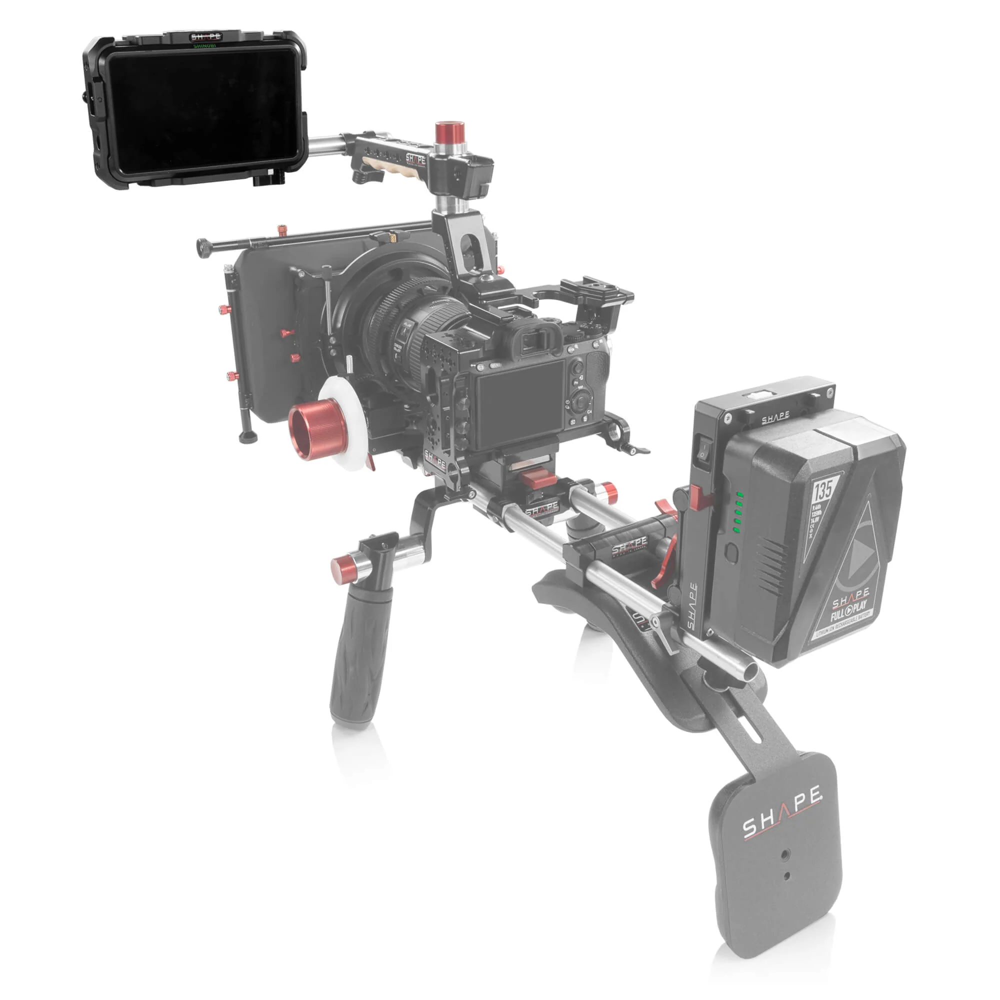 SHAPE Monitor Cage with Swivel Rod Clamp for Atomos Shinobi - Image 11