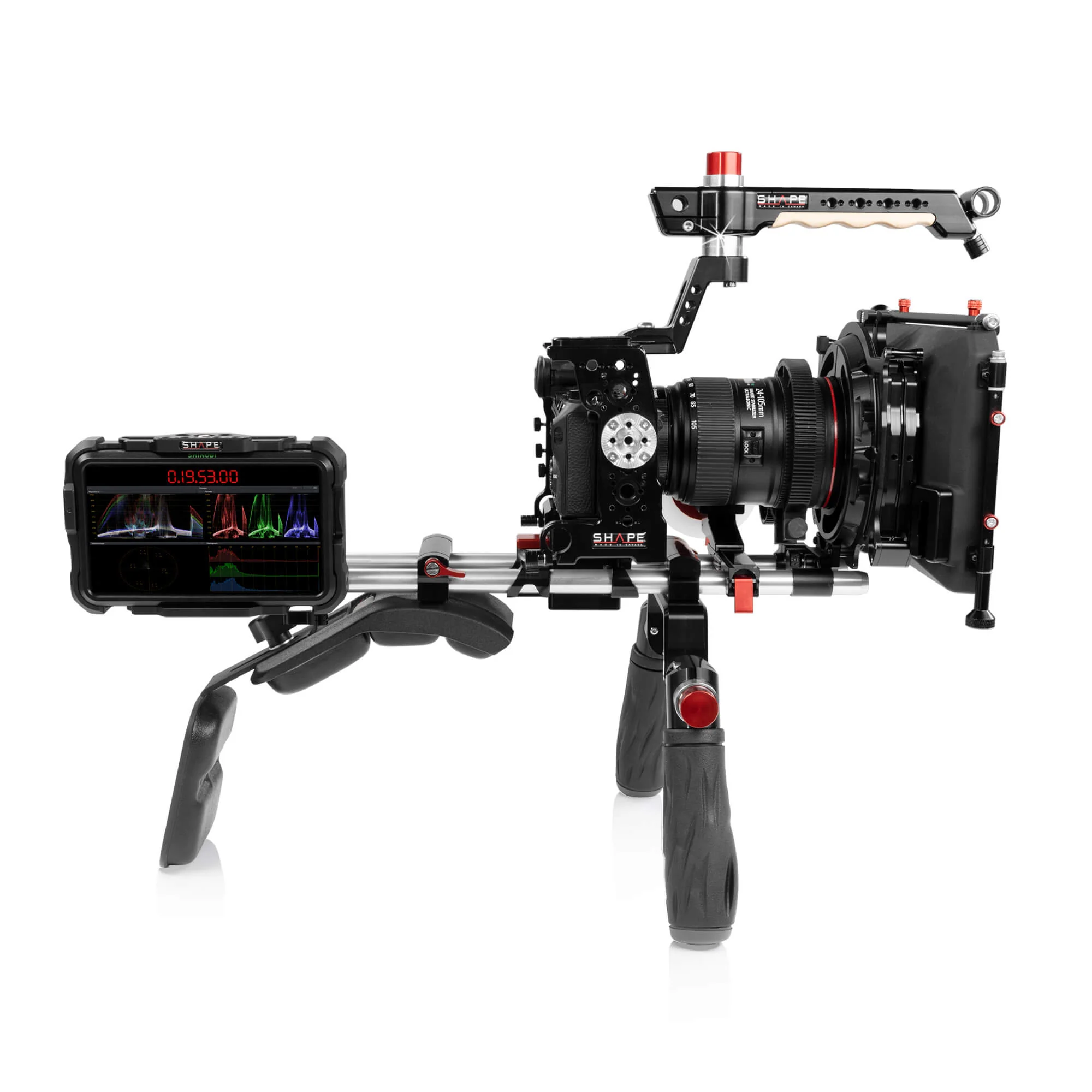 SHAPE Monitor Cage with Swivel Rod Clamp for Atomos Shinobi - Image 3