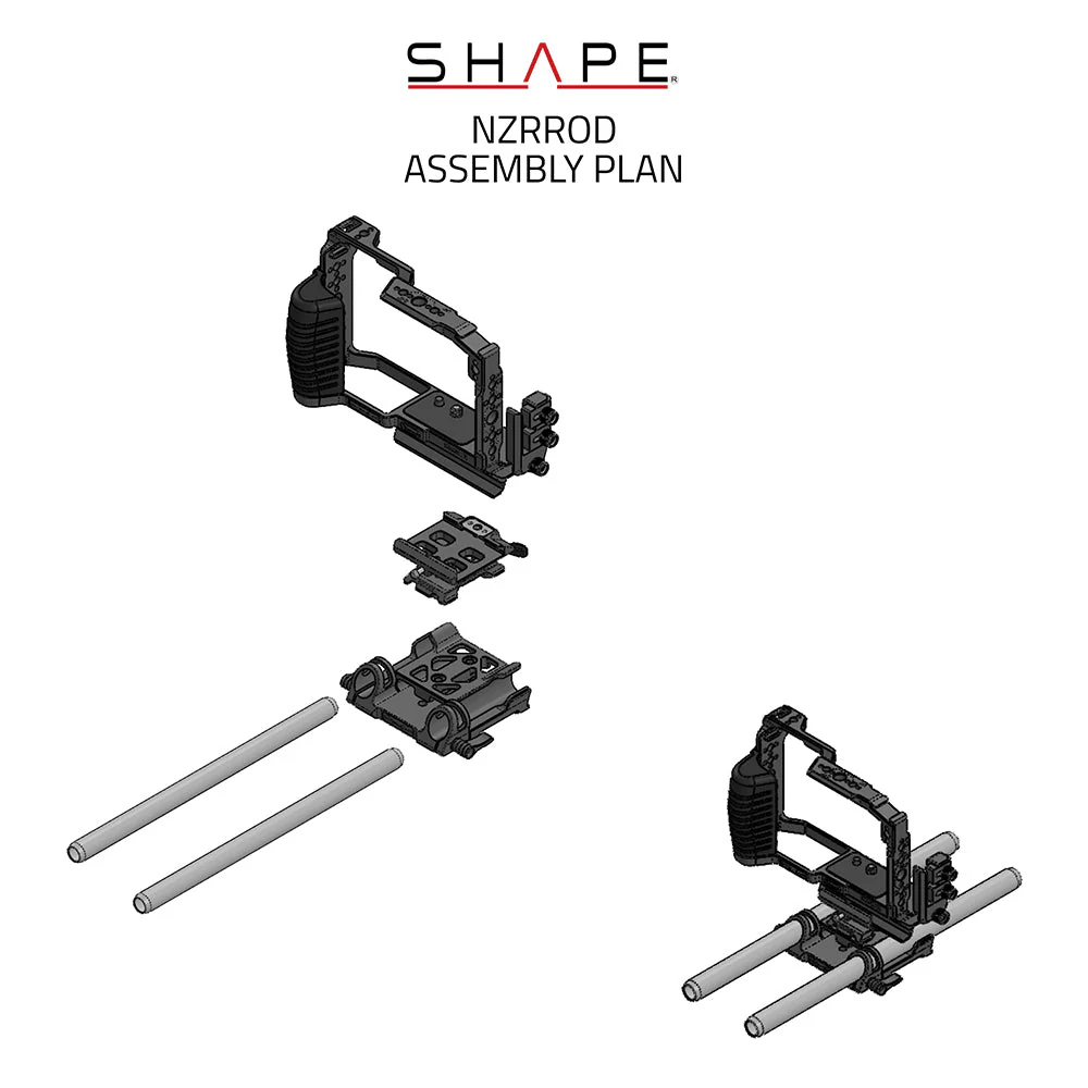 SHAPE Full Creator Kit 15mm LWS Base for Nikon ZR - Image 13