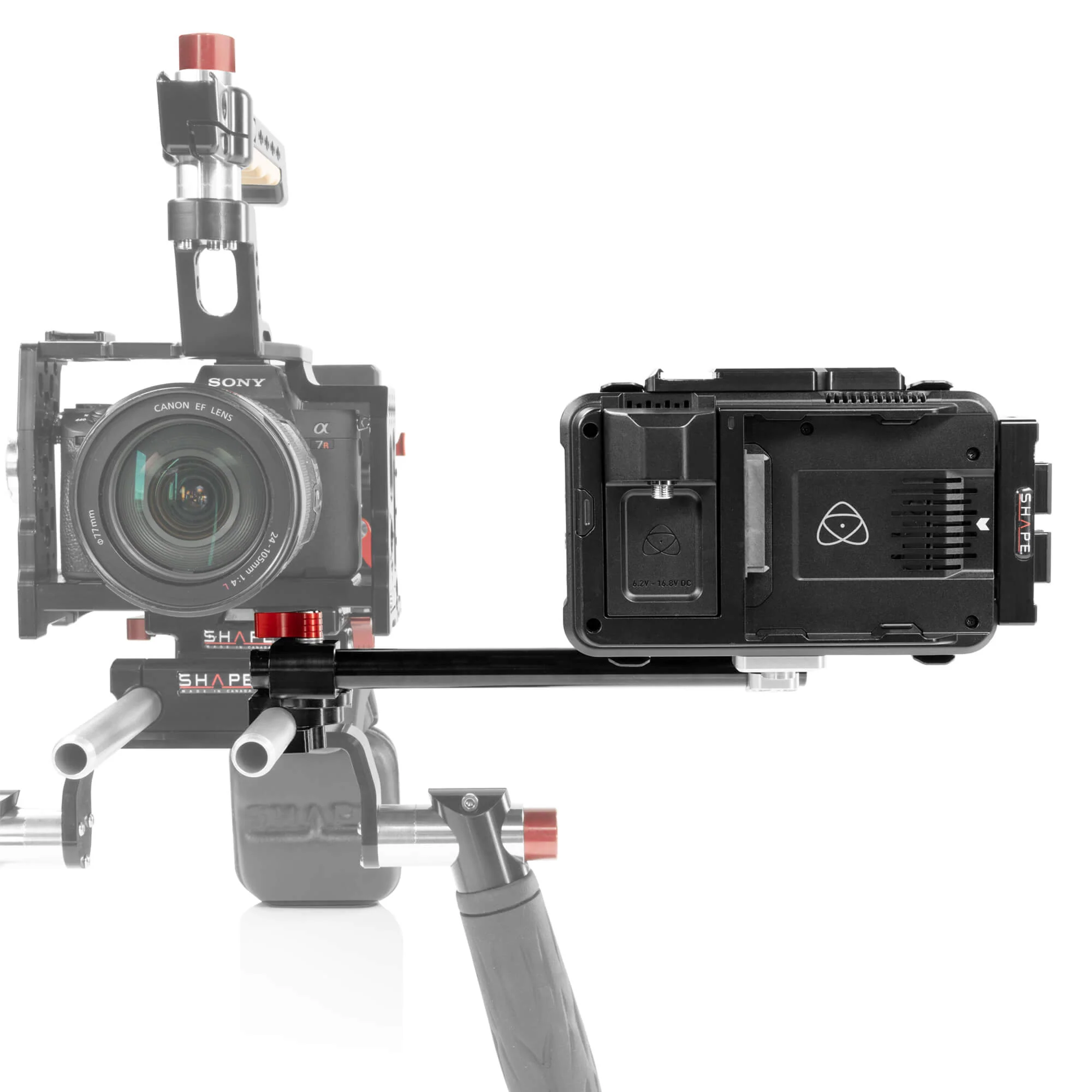 SHAPE Offset Monitor Swivel Rod Mount - Image 4