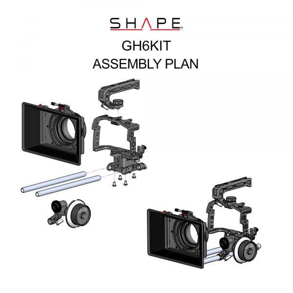 SHAPE Panasonic Lumix GH6 Camera Bundle Rig Kit - Image 12